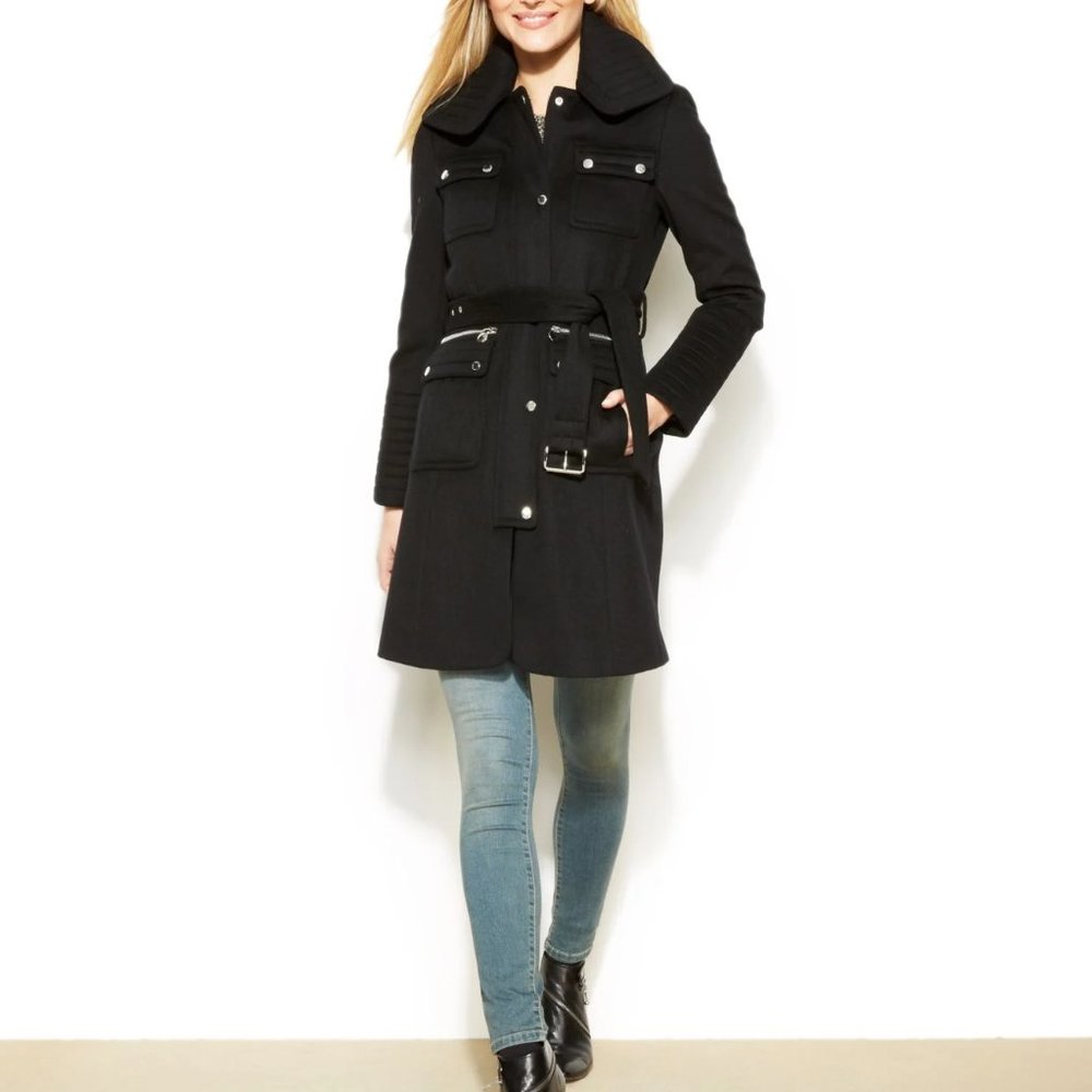 NWOT Laundry by Shelli Segal Long Wool Coat